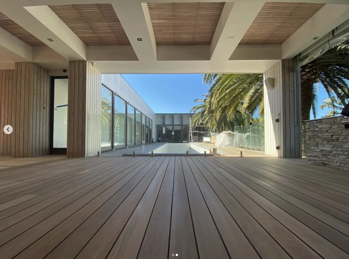 Outdoor timber decking project